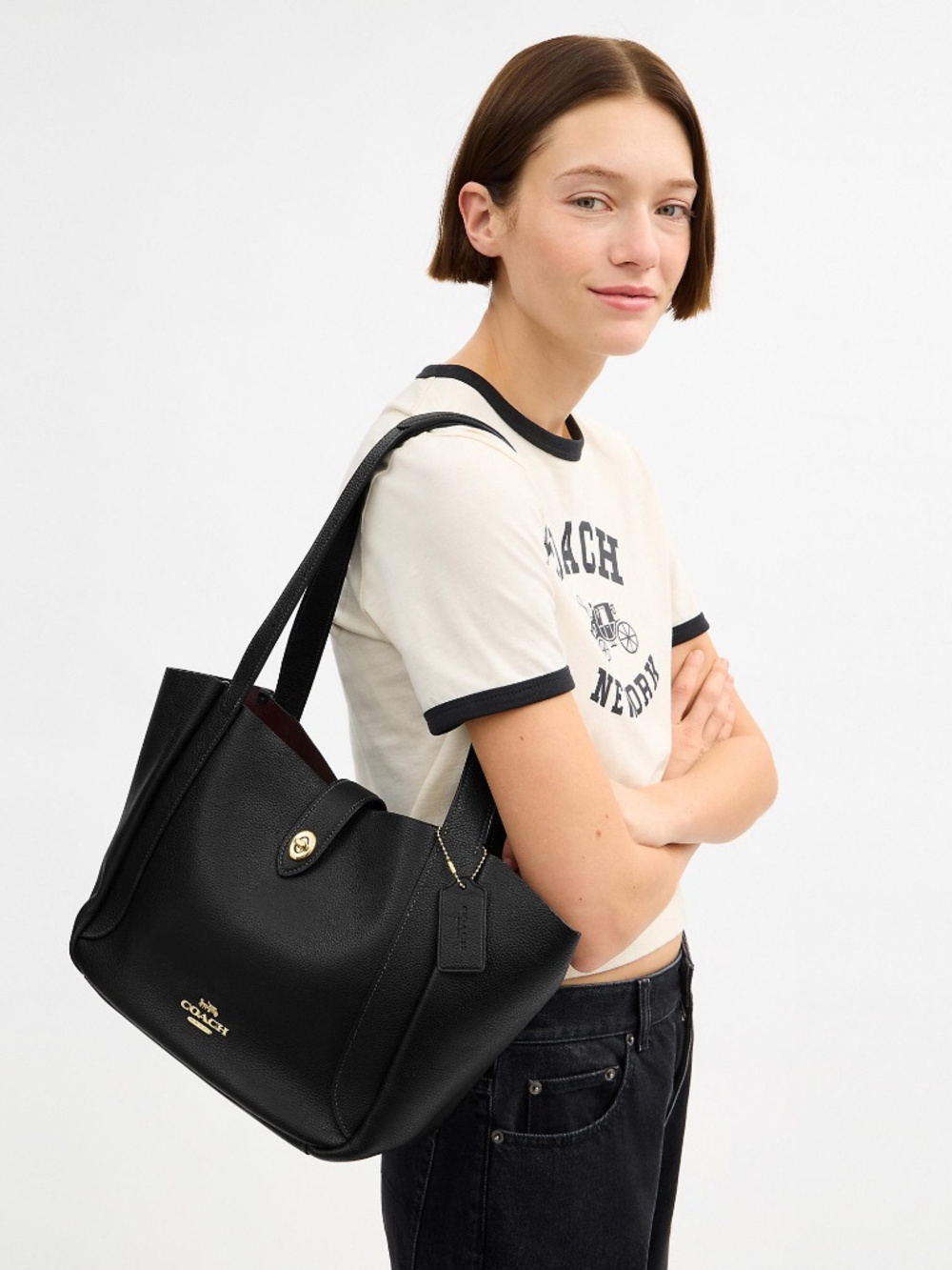 Coach Outlet Hadley Turnlock Tote Bag